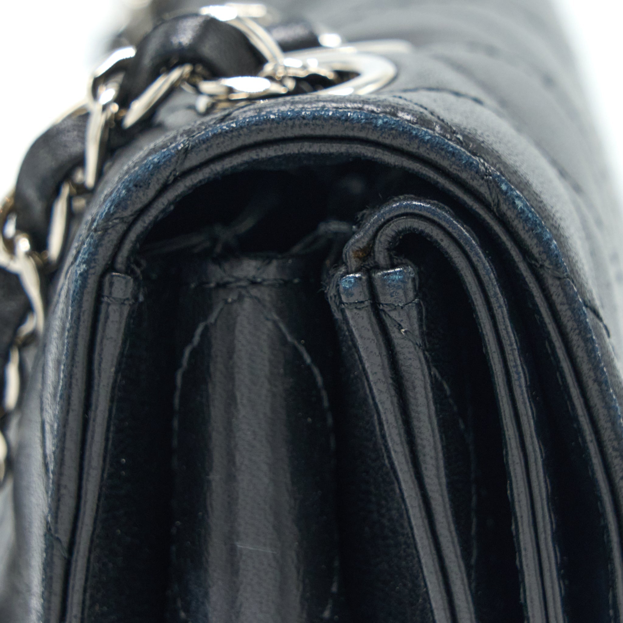 CHANEL QUILTED FLAP BAG LAMBSKIN BLACK SHW