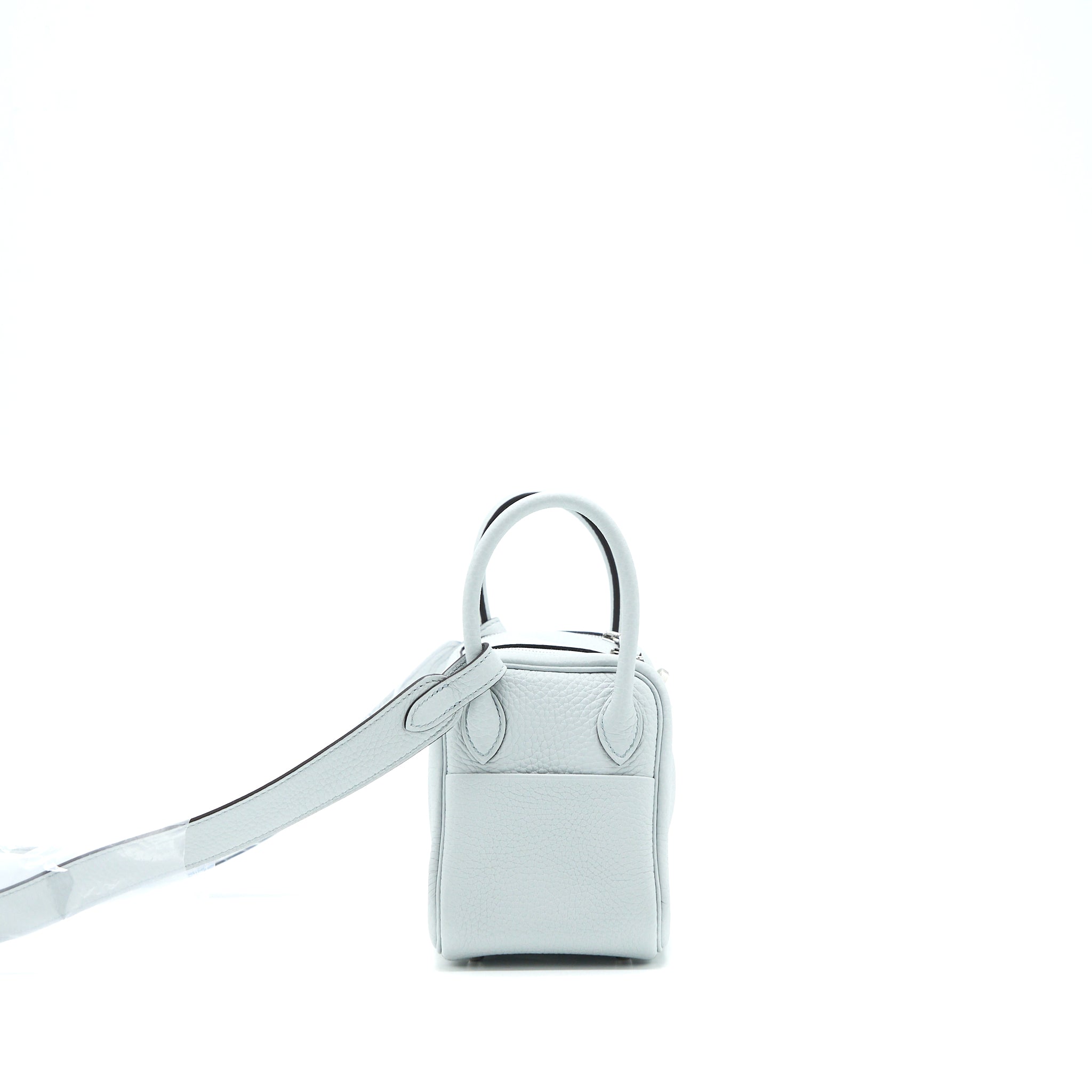 HERMES MINI LINDY CLEMENCE BLUE PALE SHW