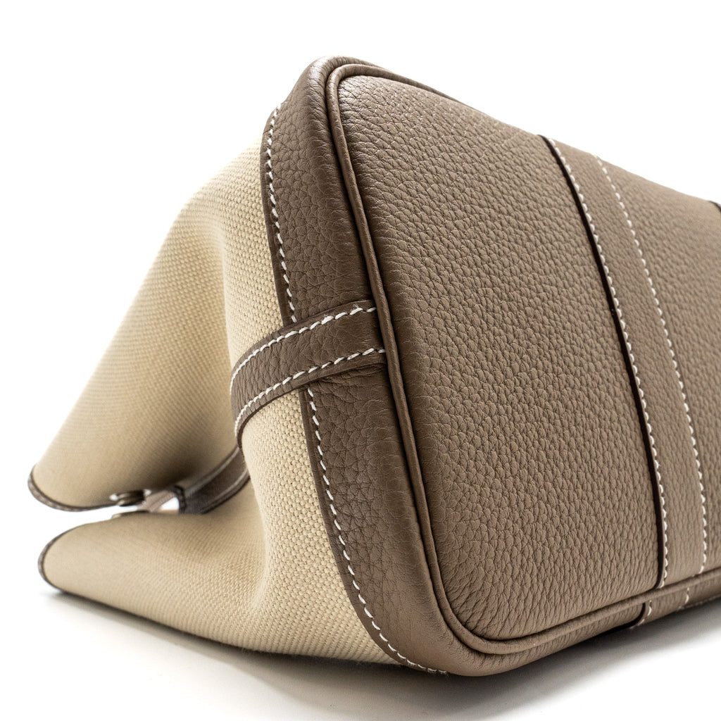 HERMES GARDEN PARTY 30 CANVAS/NEGONDA BETON/ETOUPE SHW
