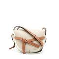 LOEWE SMALL GATE BAG SOFT CALFSKIN OAT/ WHITE MULTICOLOUR