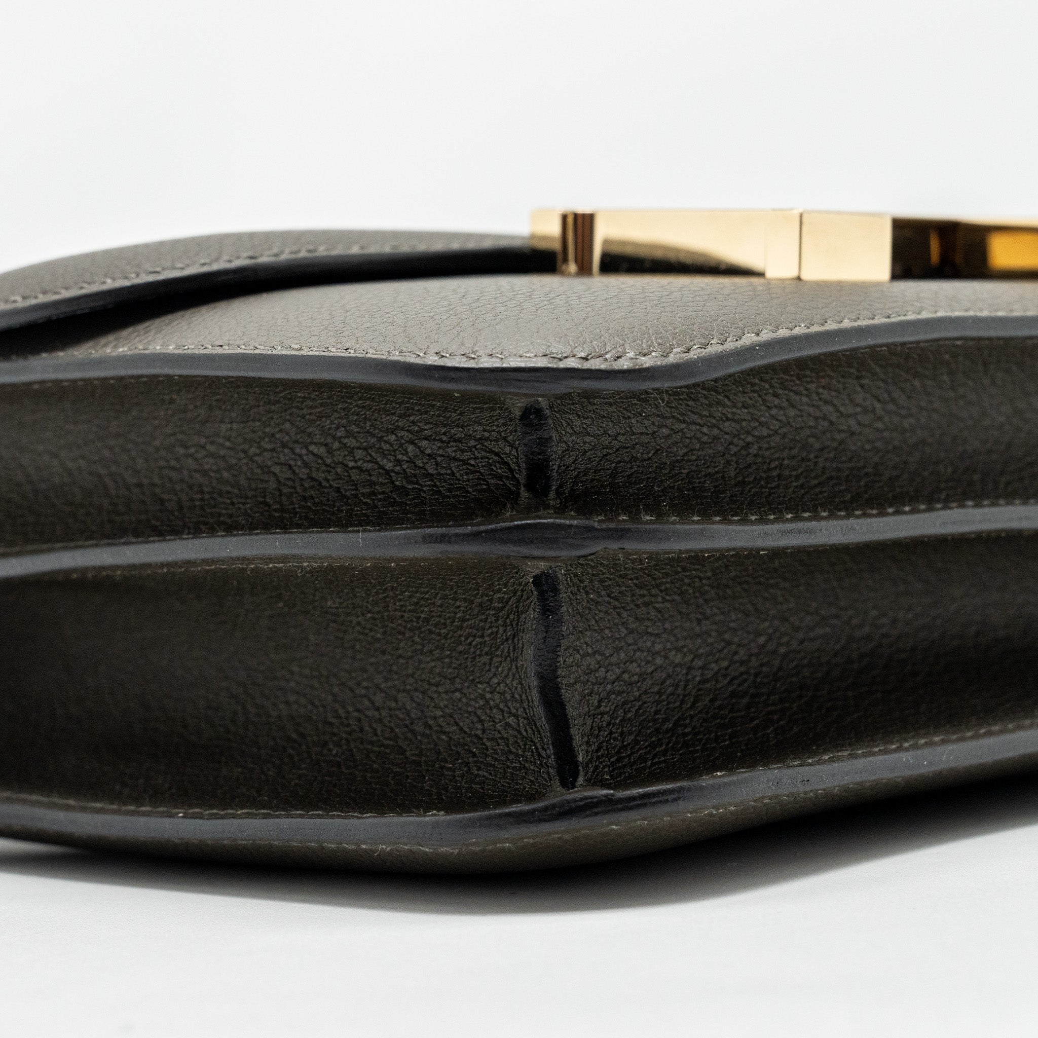HERMES MINI CONSTANCE EVERCOLOR VERT MAQUIS/BLEU BRUME LGHW