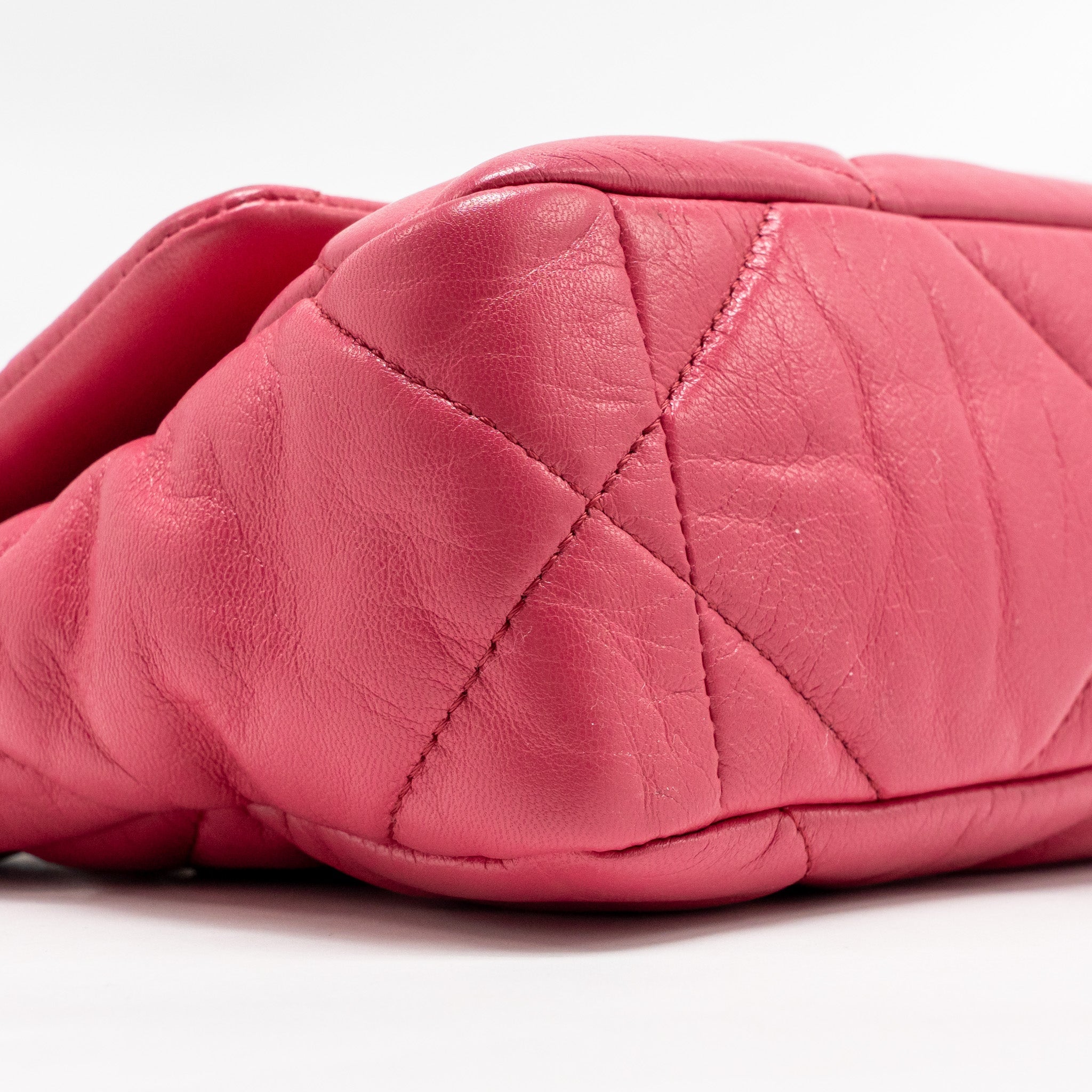 CHANEL SMALL 19 BAG LAMBSKIN PINK MULTICOLOUR HARDWARE