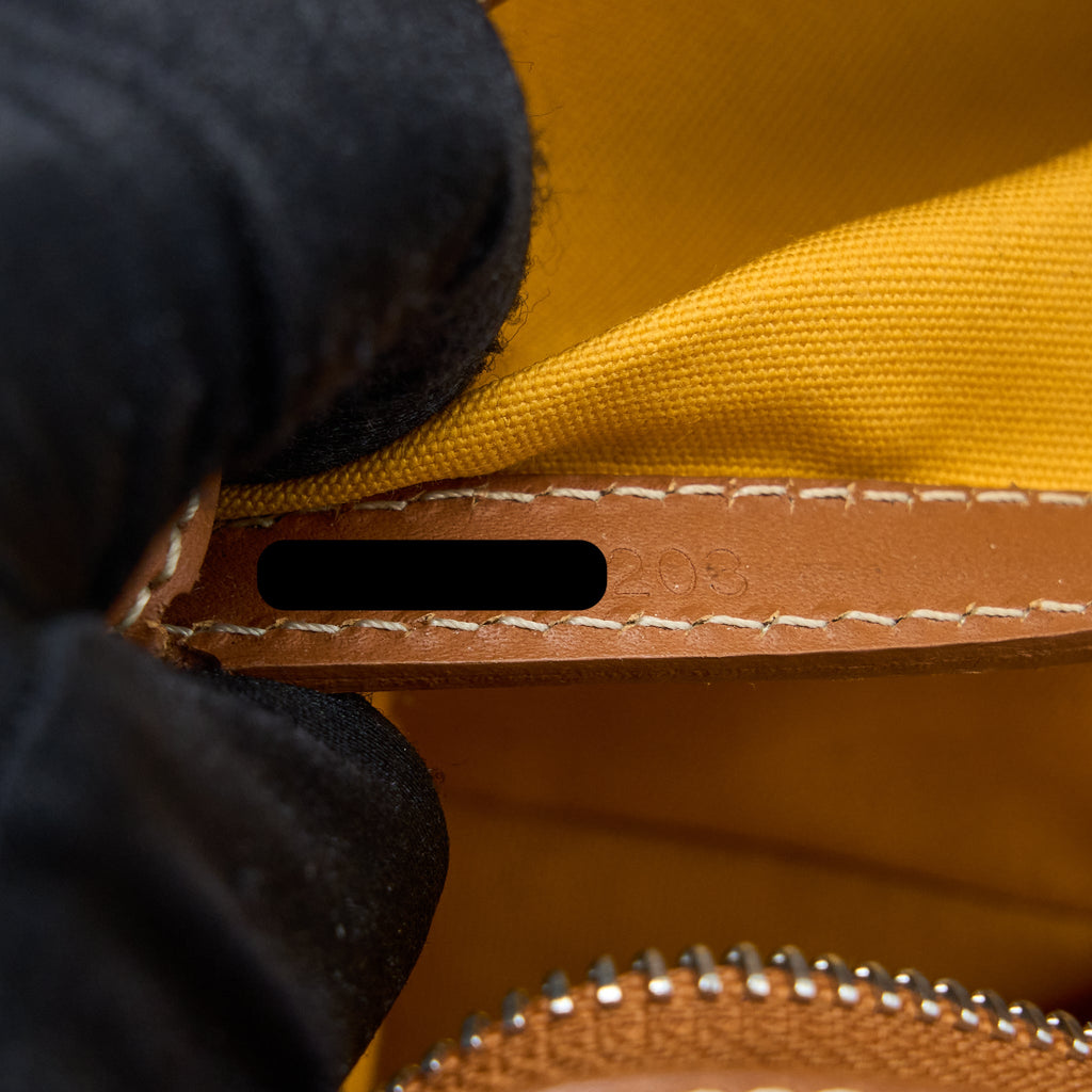GOYARD CAP-VERT PM BAG CANVAS/ CALFSKIN BROWN/ BLACK SHW