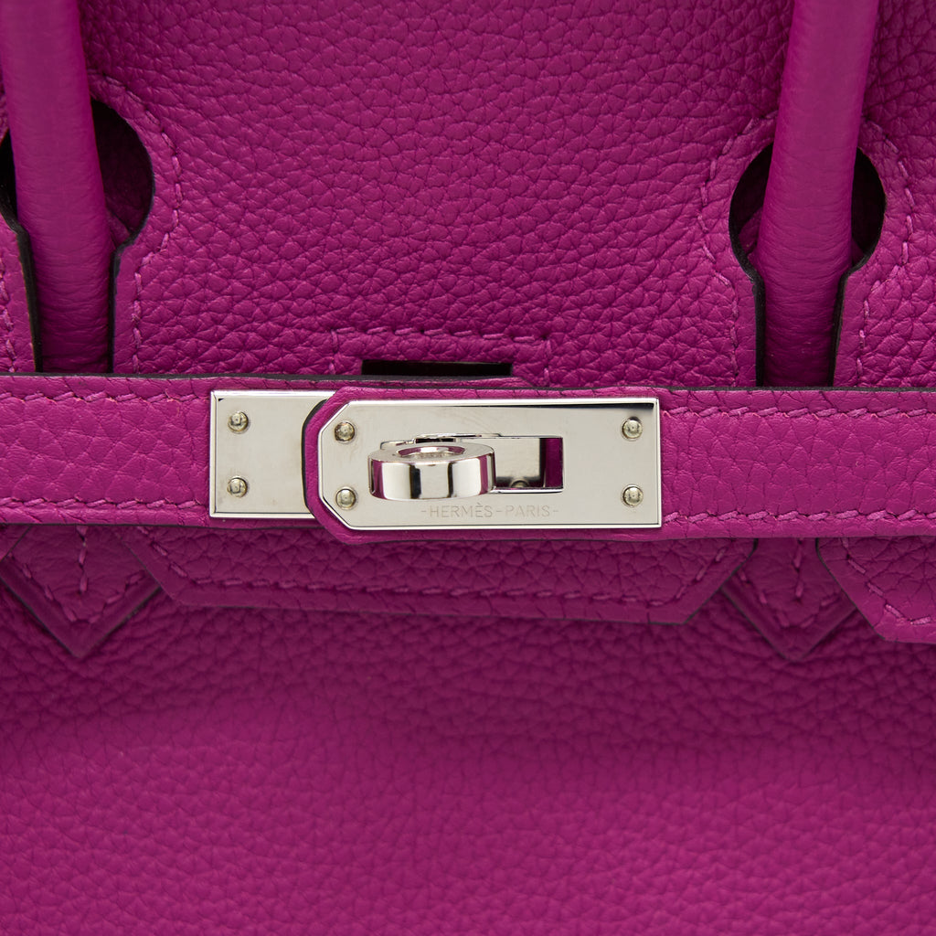 HERMES BIRKIN 25 TOGO ROSE PURPLE SHW