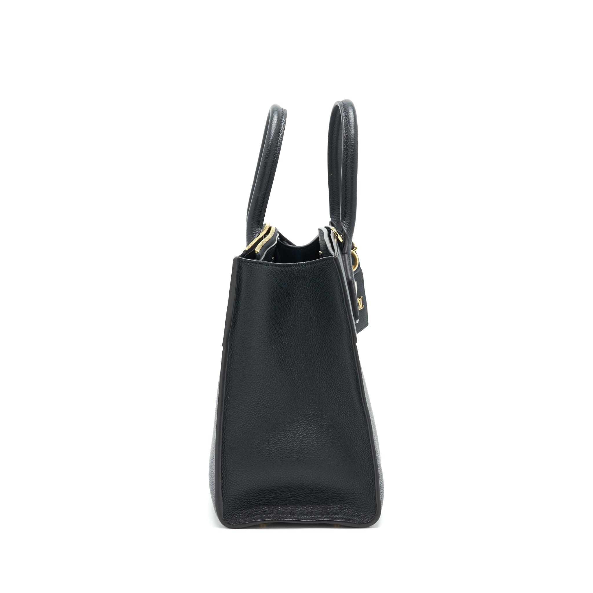 LOUIS VUITTON CITY STEAMER MM BLACK WITH AUTRES CUIRS LEATHER