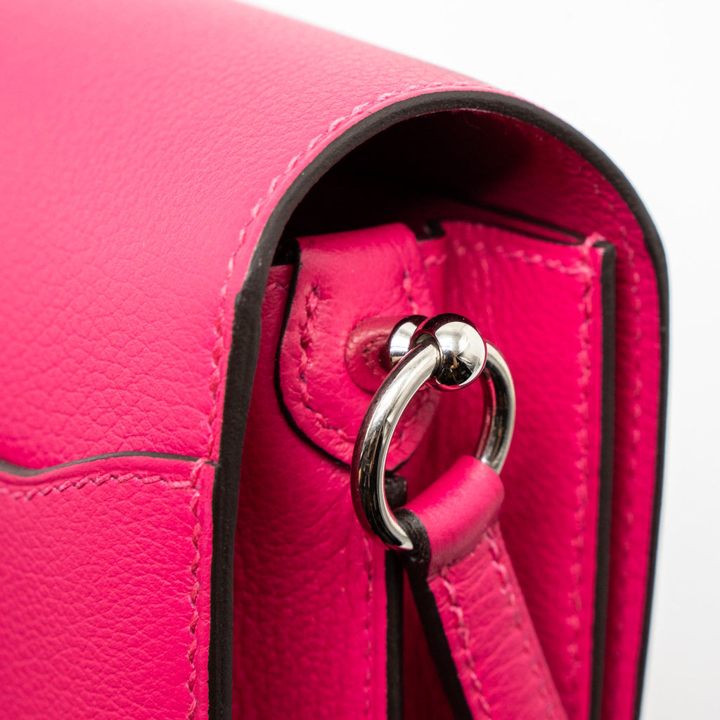 HERMES MINI ROULIS ALLIGATOR TOUCH EVERCOLOR ROSE MEXICO SHW