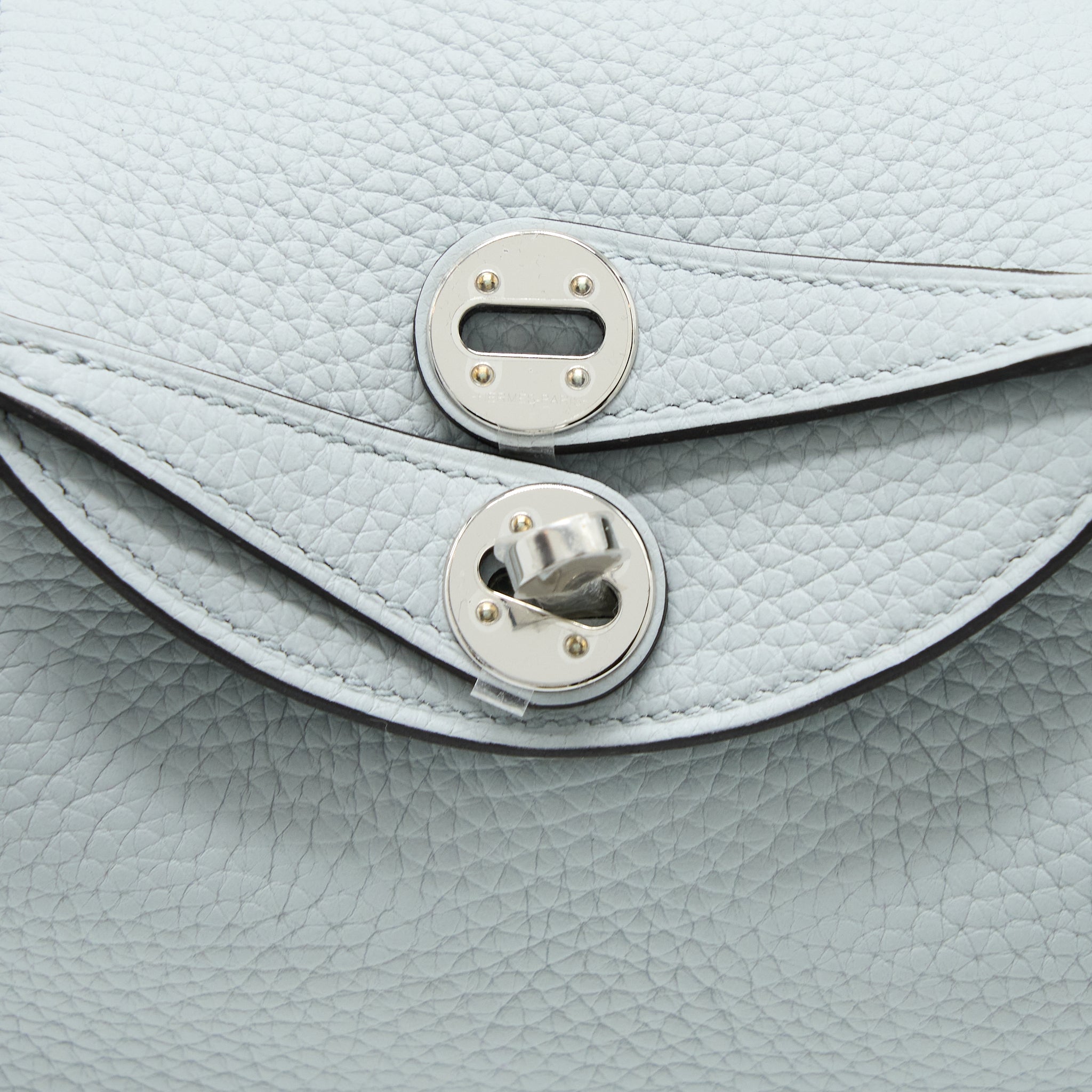 HERMES MINI LINDY CLEMENCE BLUE PALE SHW