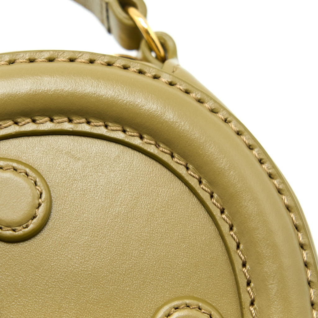 CELINE CROSSBODY OVAL PURSE CALFSKIN OLIVE GHW