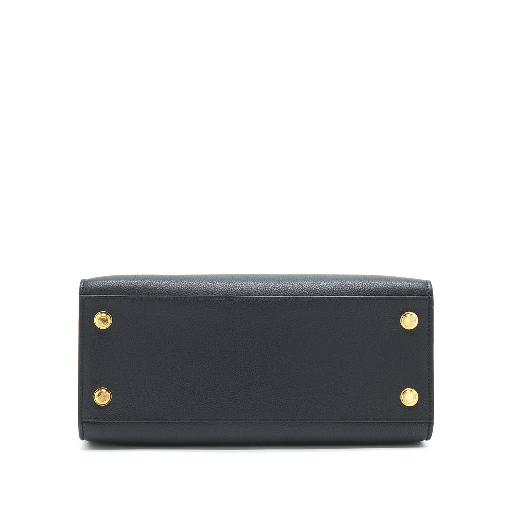LOUIS VUITTON CITY STEAMER MM BLACK WITH AUTRES CUIRS LEATHER