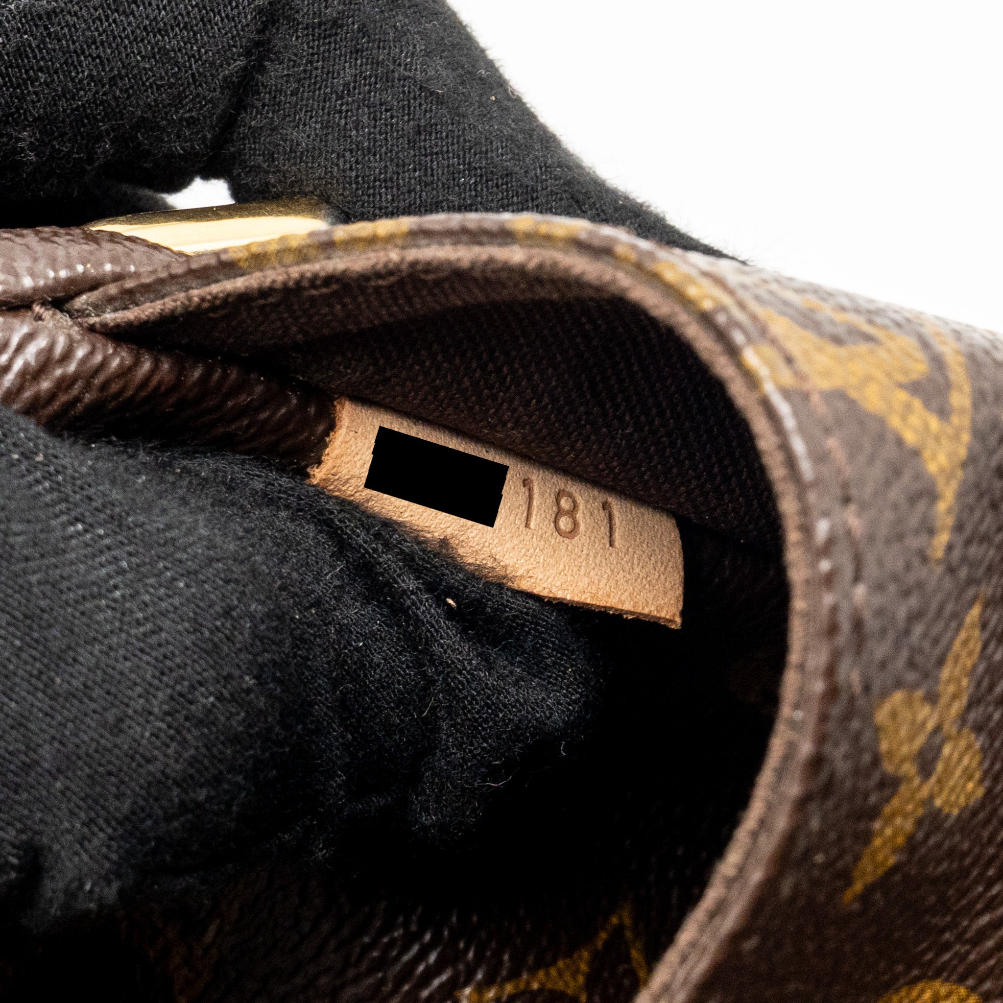 LOUIS VUITTON MENILMONTANT MM HALF MOON BAG MONOGRAM CANVAS GHW