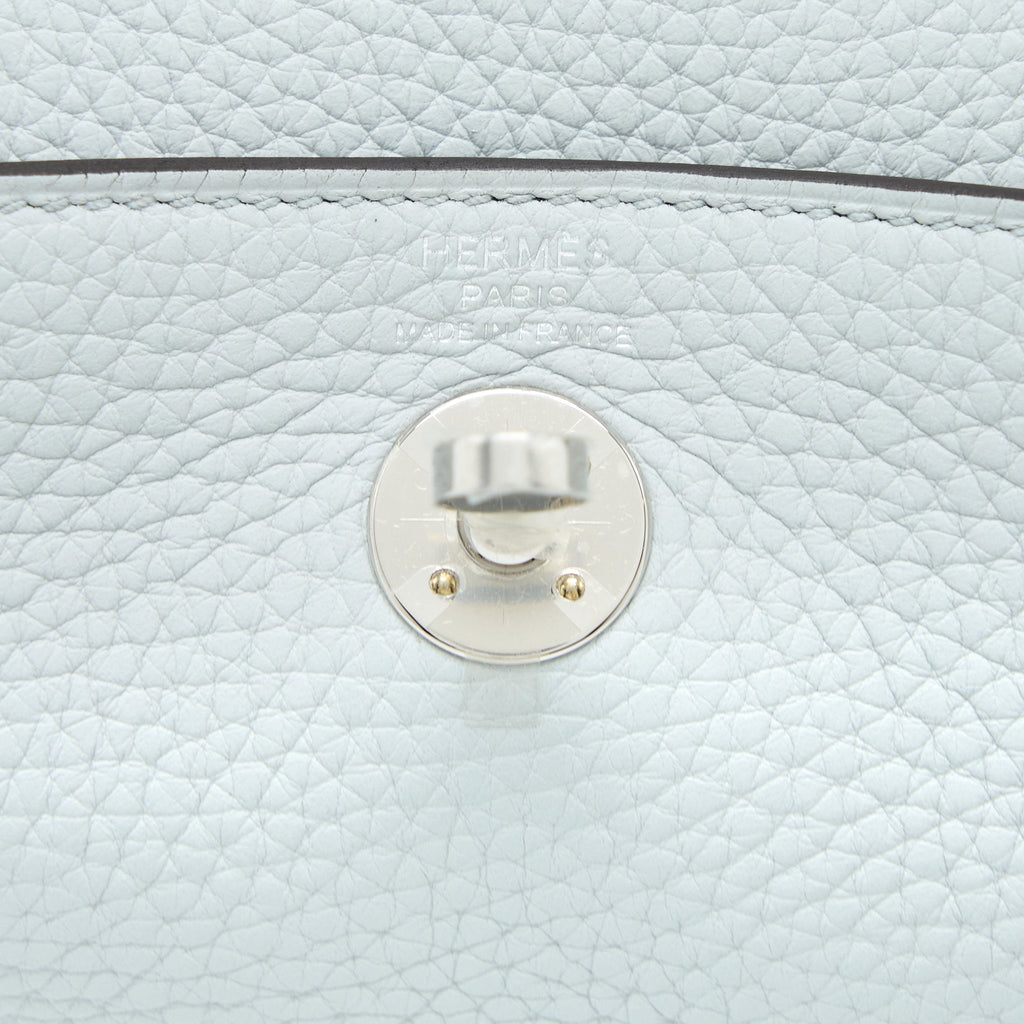 HERMES MINI LINDY CLEMENCE BLUE PALE SHW