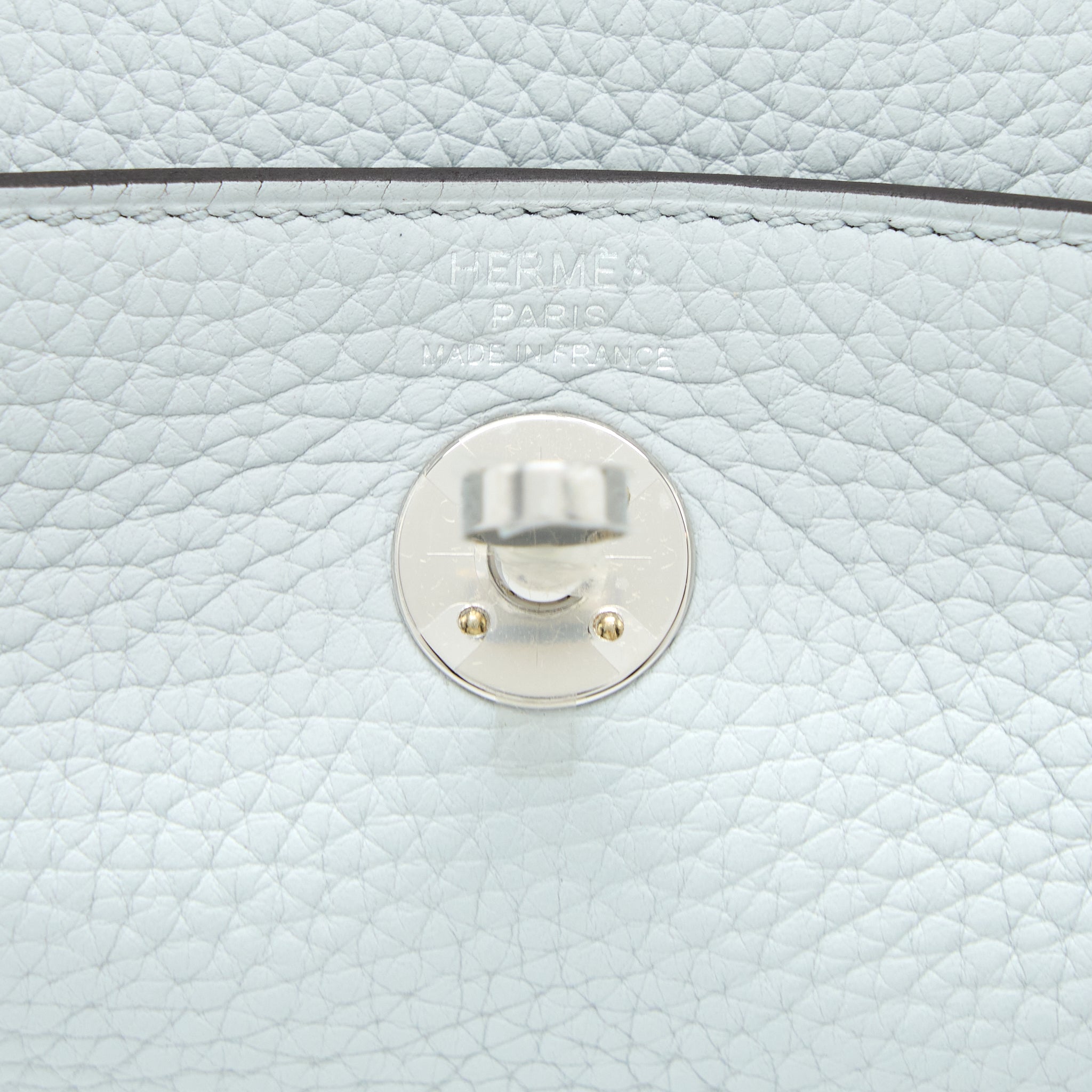 HERMES MINI LINDY CLEMENCE BLUE PALE SHW