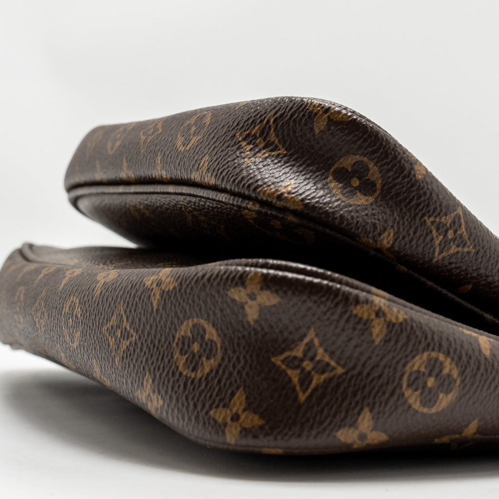 LOUIS VUITTON MULTI POCHETTE KHAKI STRAP MONOGRAM CANVAS GHW