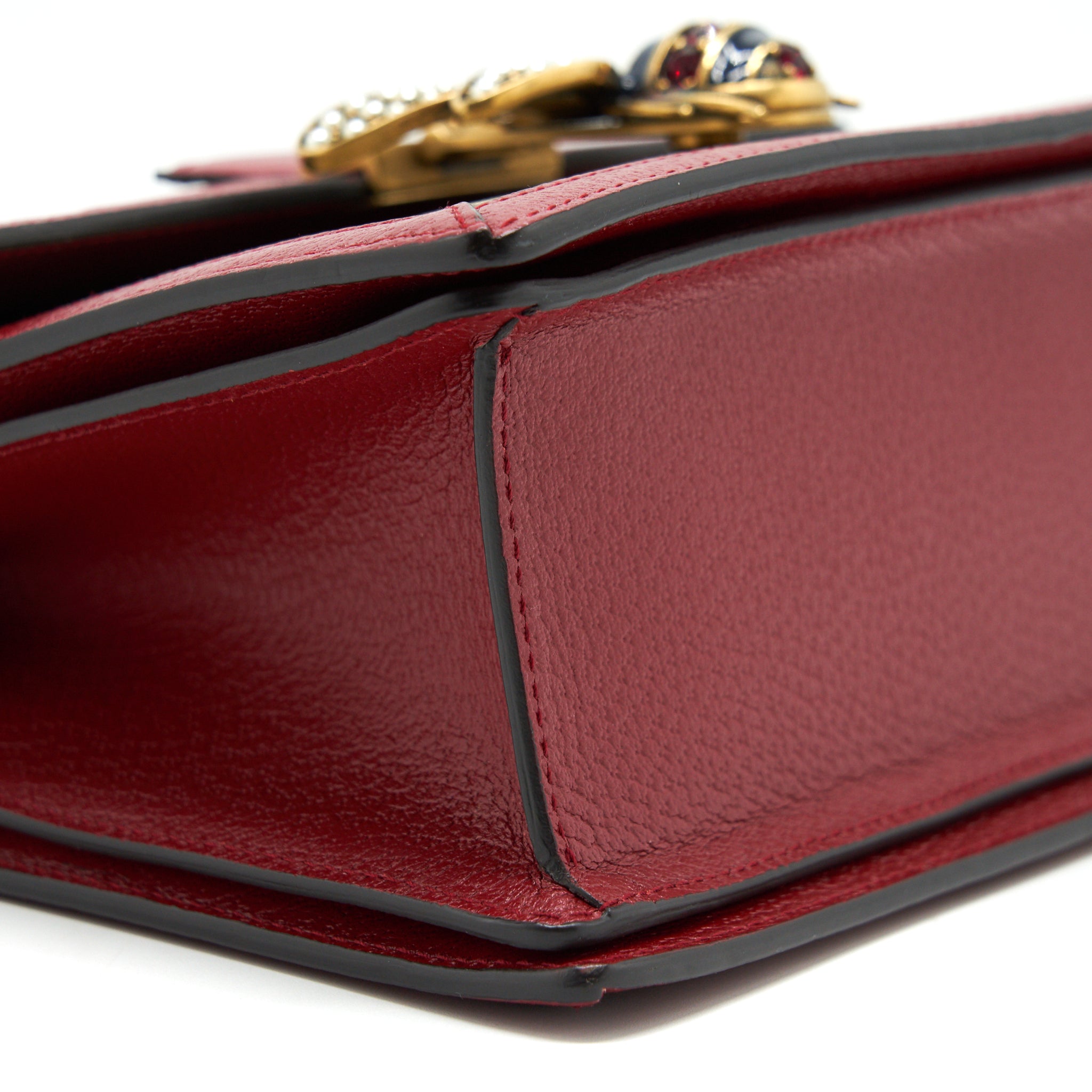 GUCCI QUEEN MARGARET TOP HANDLE BAG RED