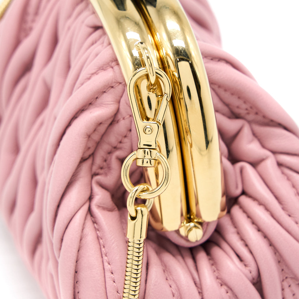 MIU MIU MIU BELLE MINI BAG NAPPA PINK GHW