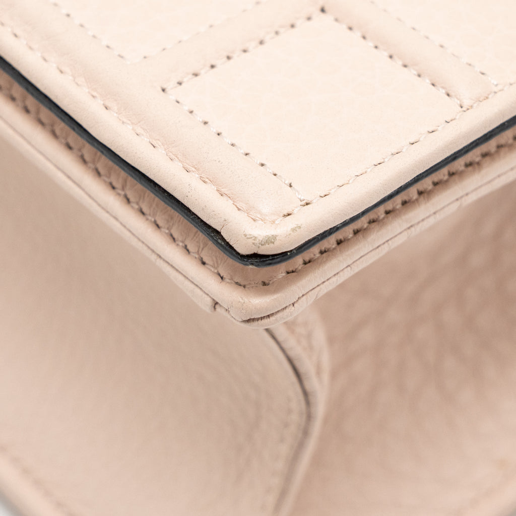 DIOR SMALL DIORAMA GRAINED CALFSKIN LIGHT PINK LGHW