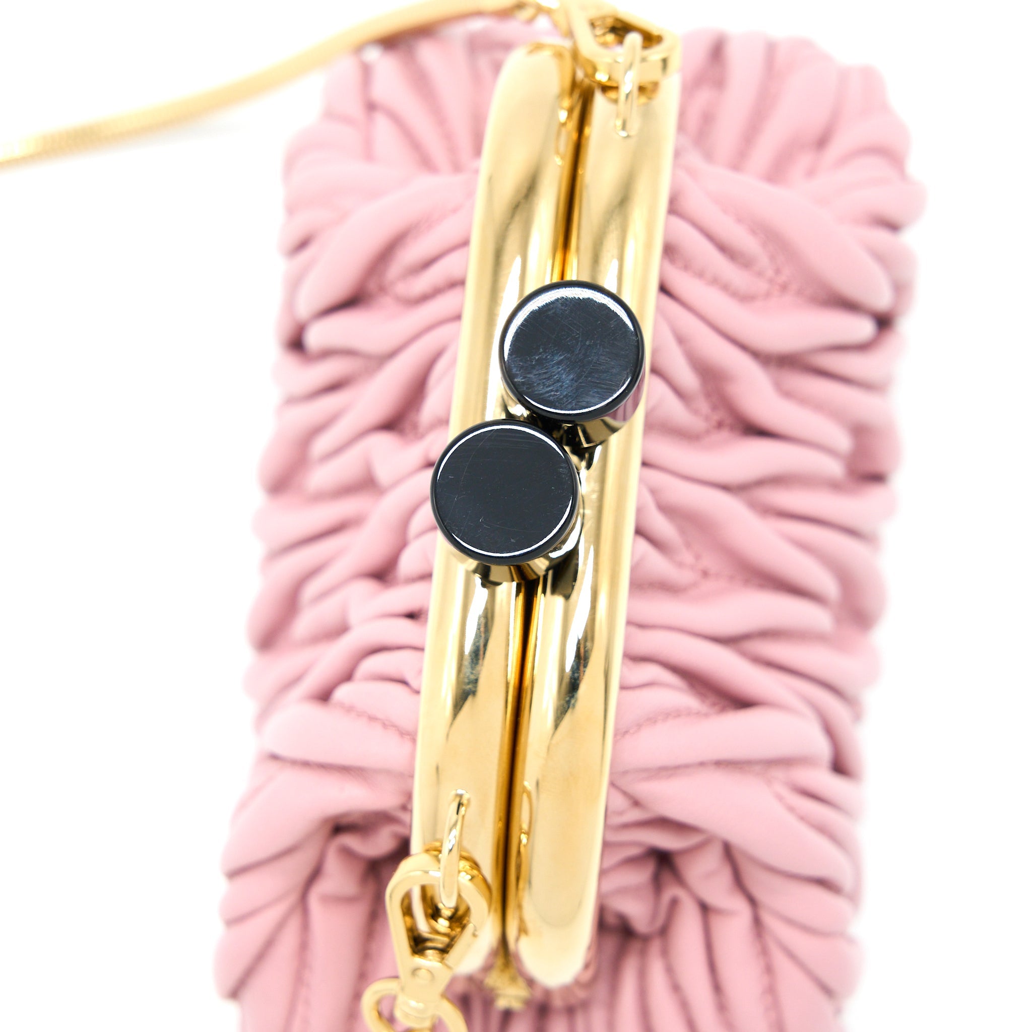 MIU MIU MIU BELLE MINI BAG NAPPA PINK GHW