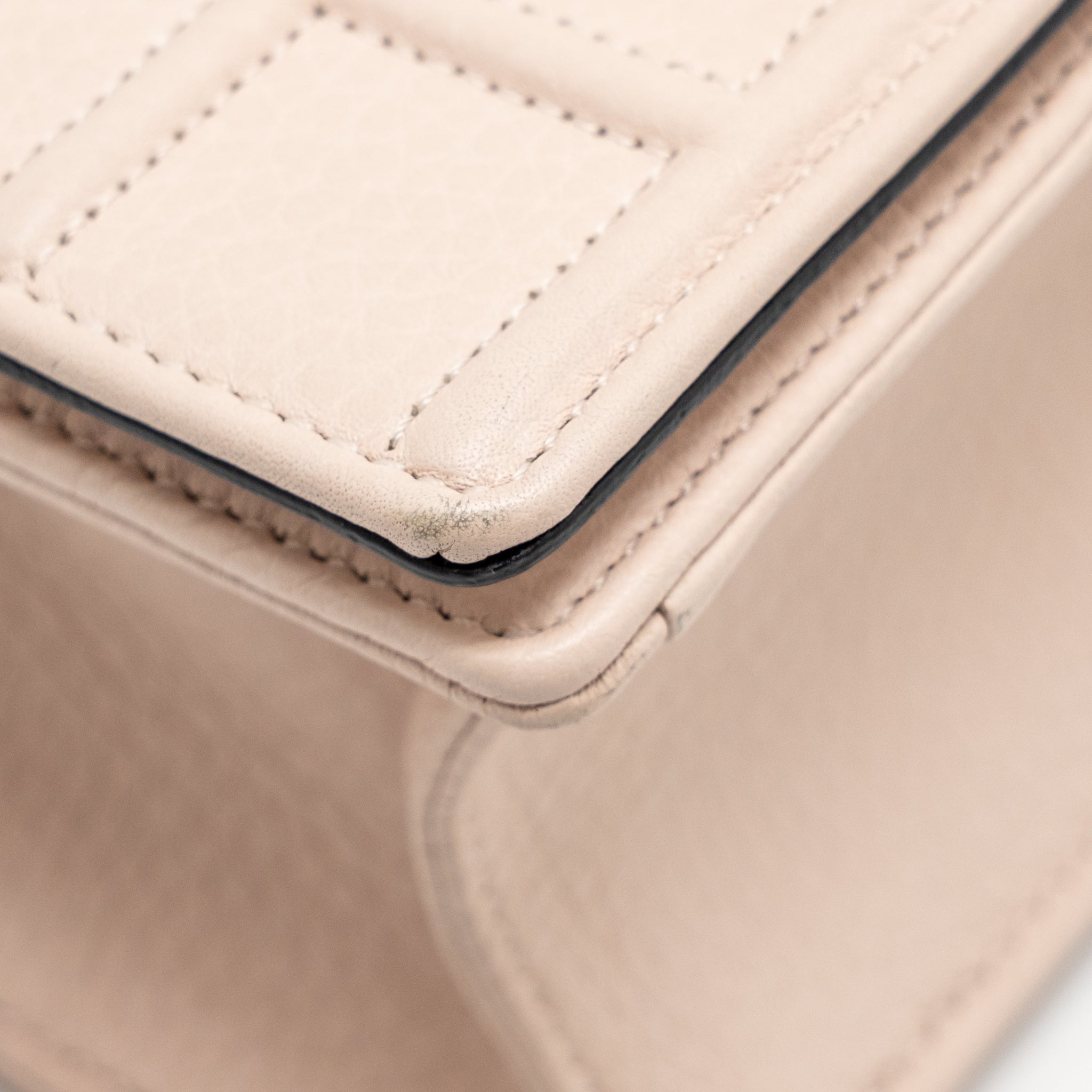 DIOR SMALL DIORAMA GRAINED CALFSKIN LIGHT PINK LGHW