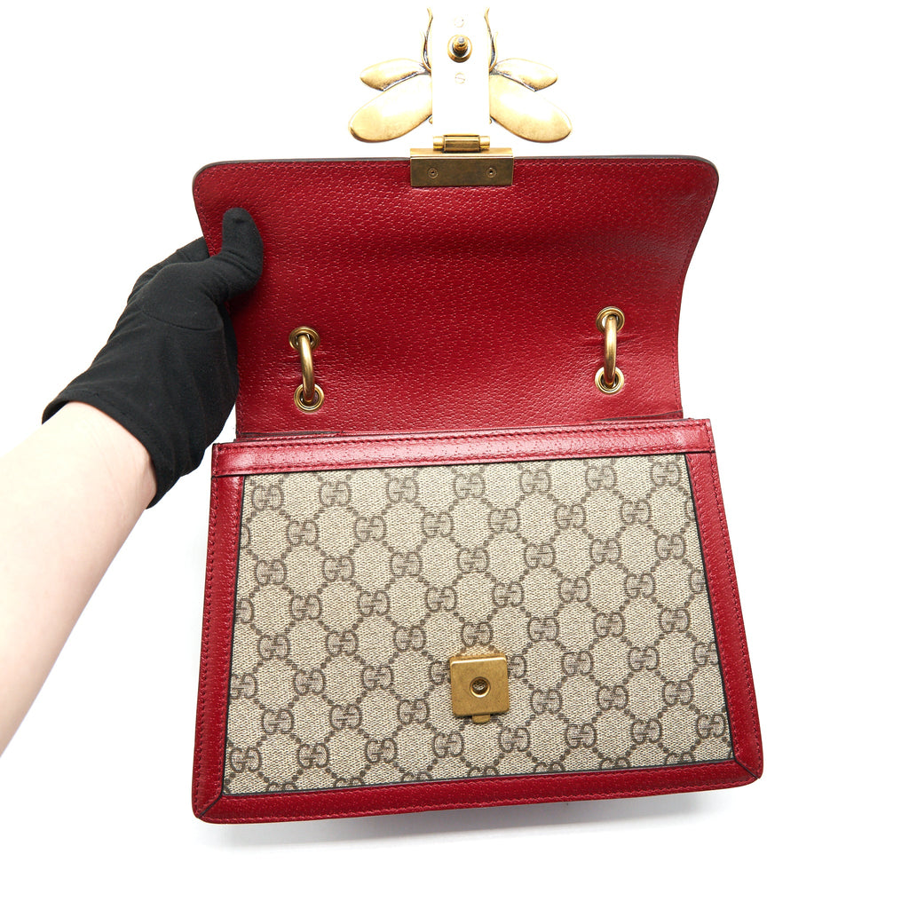 GUCCI QUEEN MARGARET TOP HANDLE BAG RED