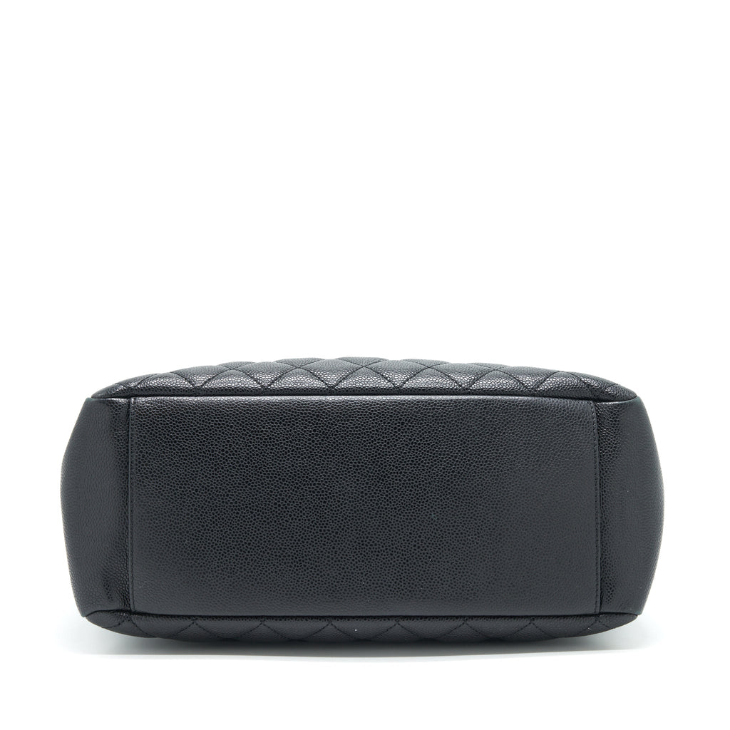 CHANEL GRAND SHOPPING TOTE CAVIAR BLACK GHW SERIAL 17