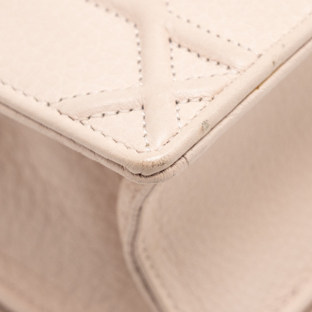 DIOR SMALL DIORAMA GRAINED CALFSKIN LIGHT PINK LGHW