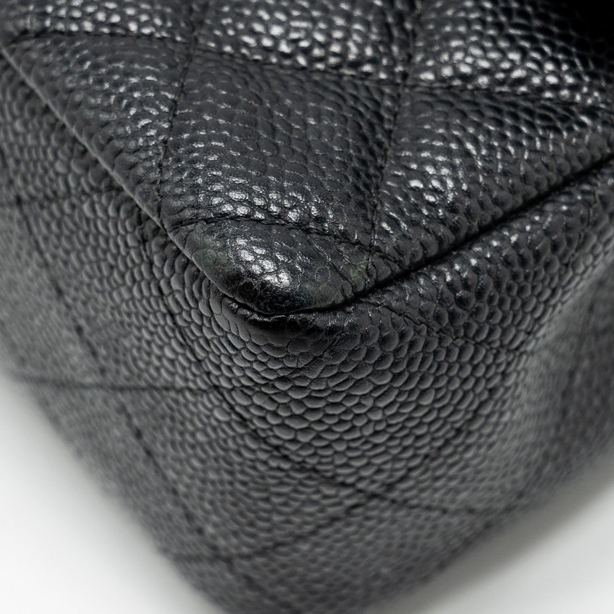CHANEL MINI RECTANGULAR FLAP BAG CAVIAR BLACK SHW