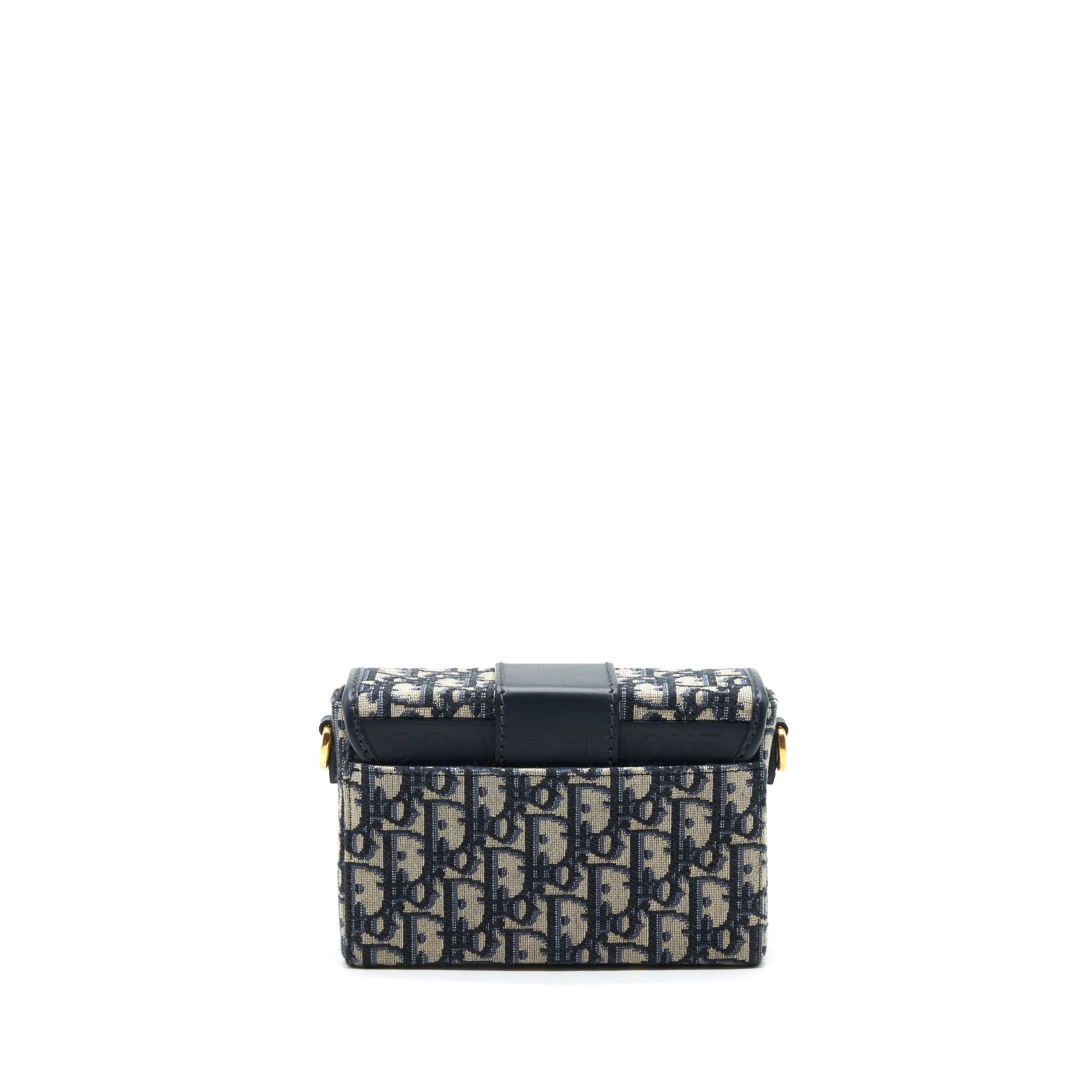 DIOR 30 MONTAIGNE BOX BAG BLUE OBLIQUE JACQUARD GHW