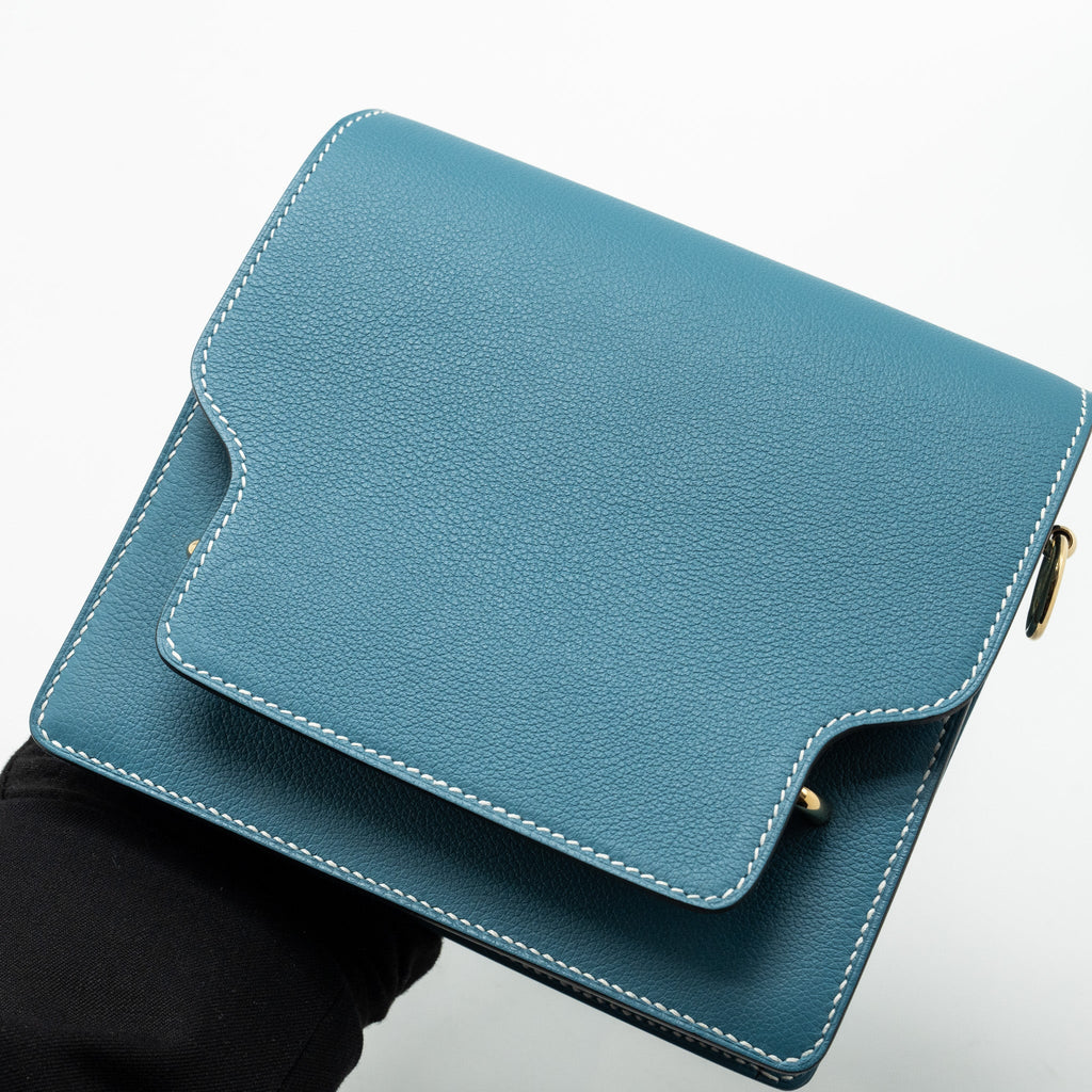 HERMES MINI ROULIS EVERCOLOR NEW BLEU JEAN LGHW
