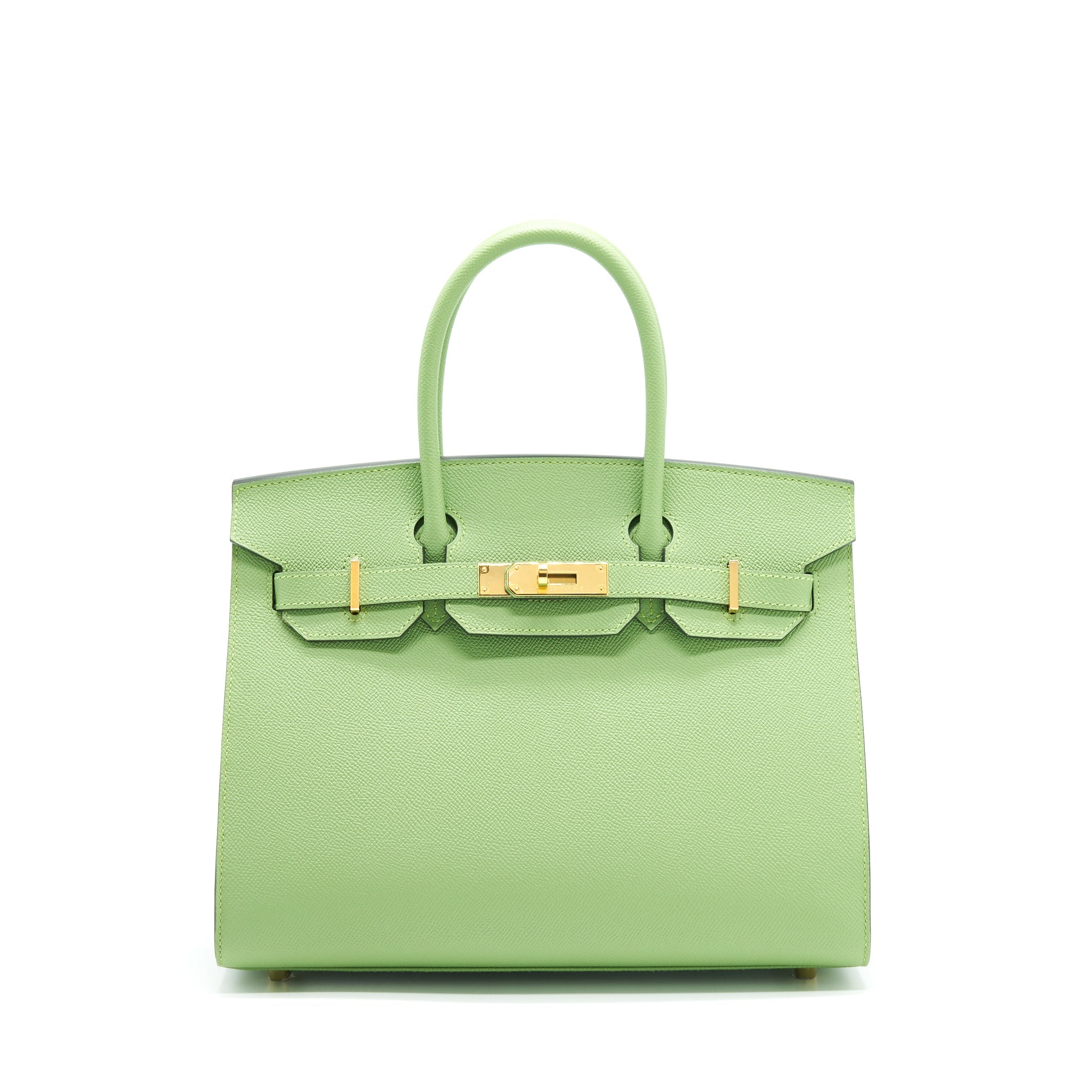 HERMES BIRKIN 30 SELLIER VERT CRIQUET GHW EPSOM LEATHER