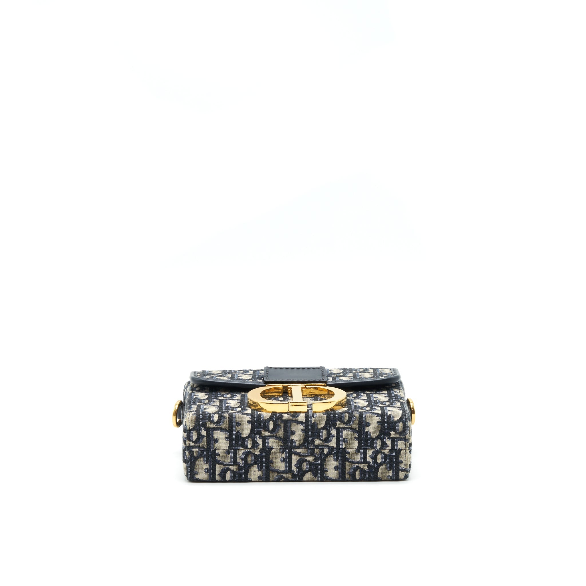 DIOR 30 MONTAIGNE BOX BAG BLUE OBLIQUE JACQUARD GHW