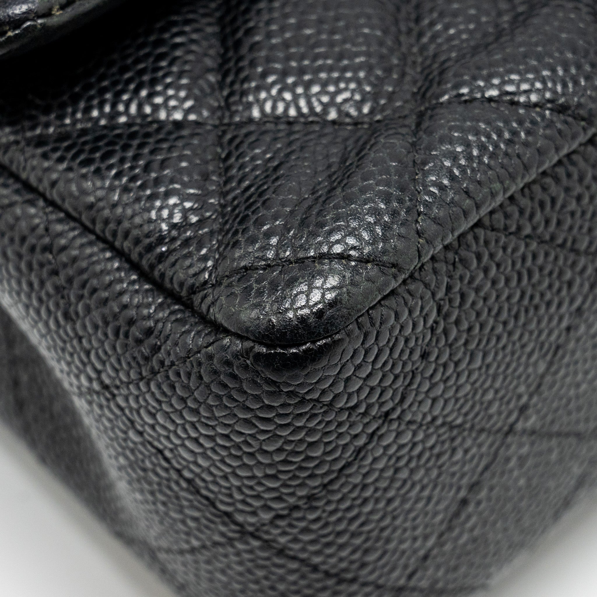 CHANEL MINI RECTANGULAR FLAP BAG CAVIAR BLACK SHW