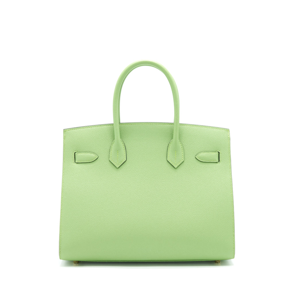 HERMES BIRKIN 30 SELLIER VERT CRIQUET GHW EPSOM LEATHER
