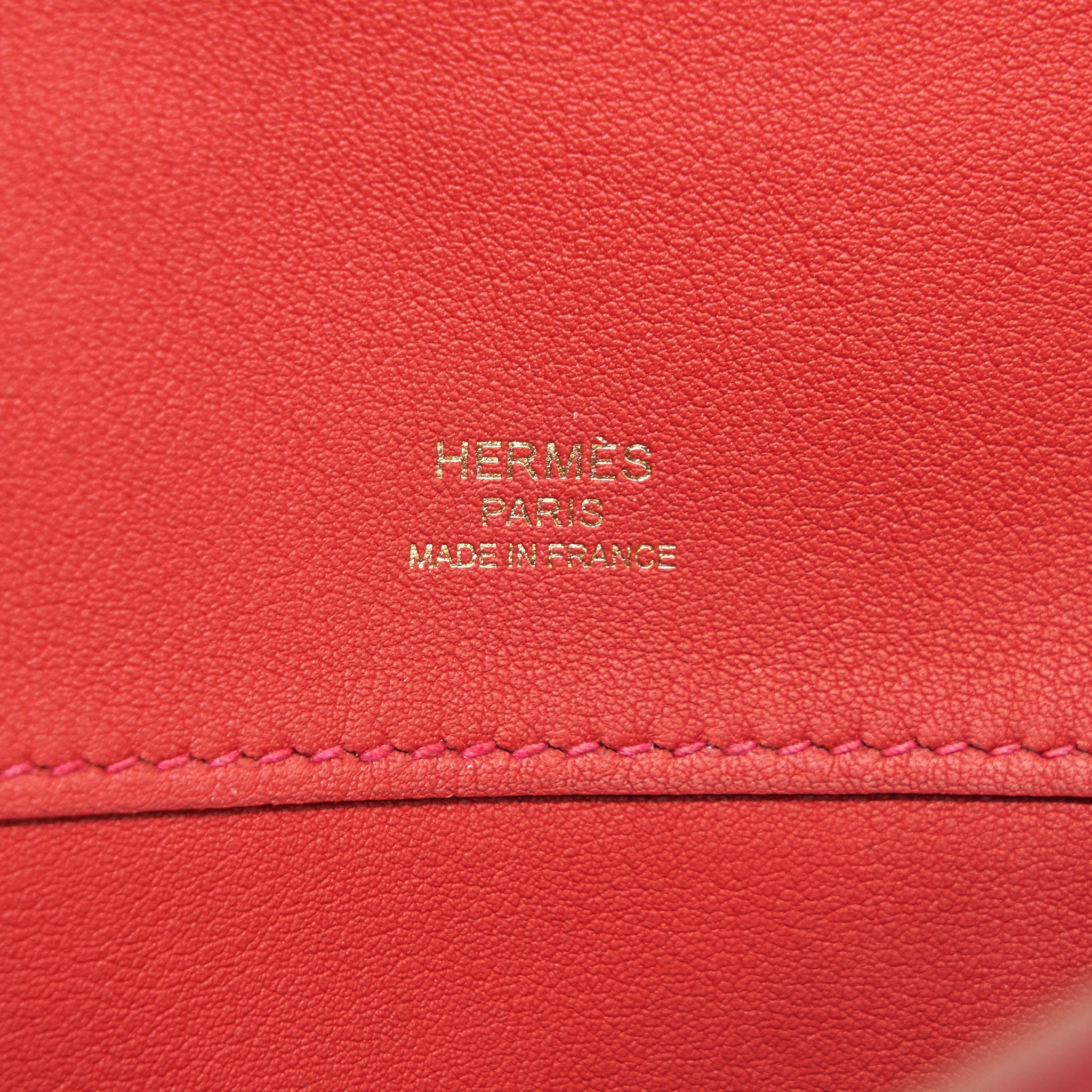HERMES KELLY CUT BAG SWIFT LEATHER ROUGE TOMATE GHW