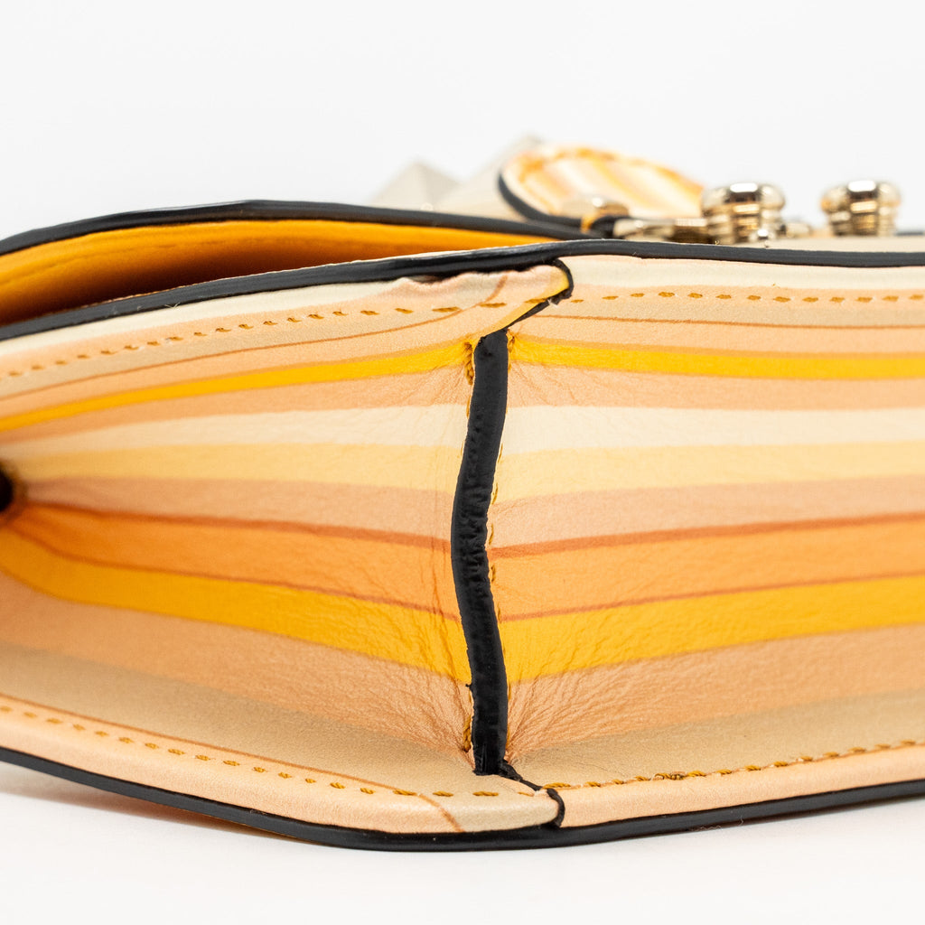 VALENTINO MINI GLAM LOCK ROCKSTUD FLAP BAG LEATHER MULTICOLOUR LGHW