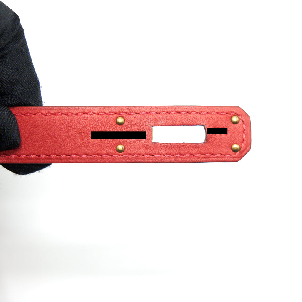 HERMES KELLY CUT BAG SWIFT LEATHER ROUGE TOMATE GHW