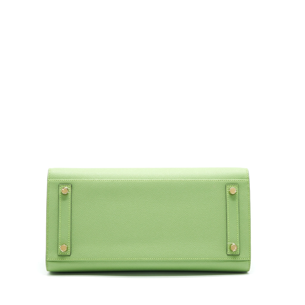 HERMES BIRKIN 30 SELLIER VERT CRIQUET GHW EPSOM LEATHER