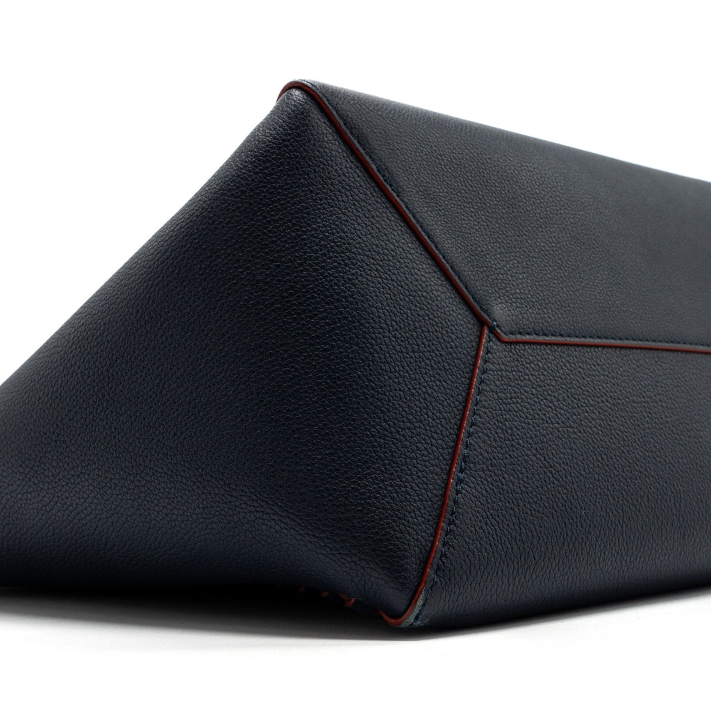 LOUIS VUITTON LOCK ME TOTE BAG CALFSKIN NAVY SHW