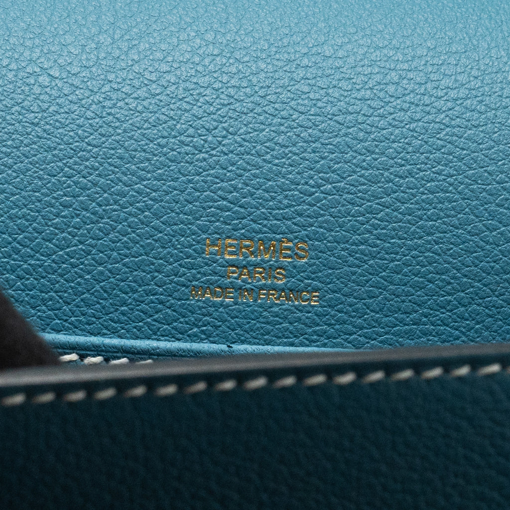 HERMES MINI ROULIS EVERCOLOR NEW BLEU JEAN LGHW