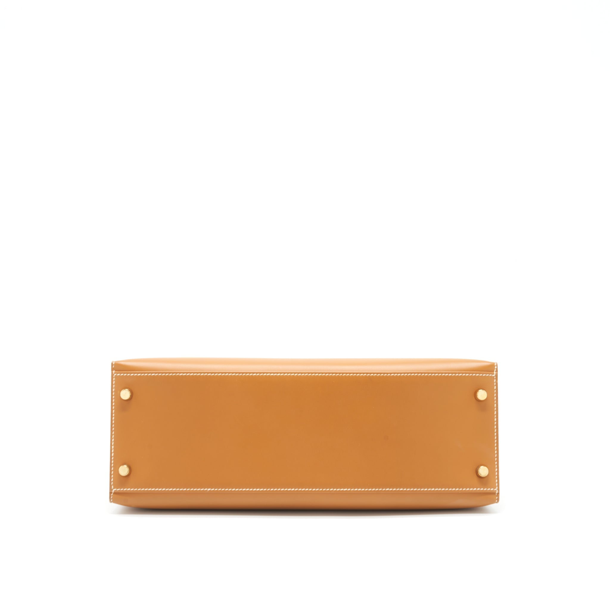 HERMES VINTAGE KELLY 32 BOX LEATHER NATURAL SABLE GHW