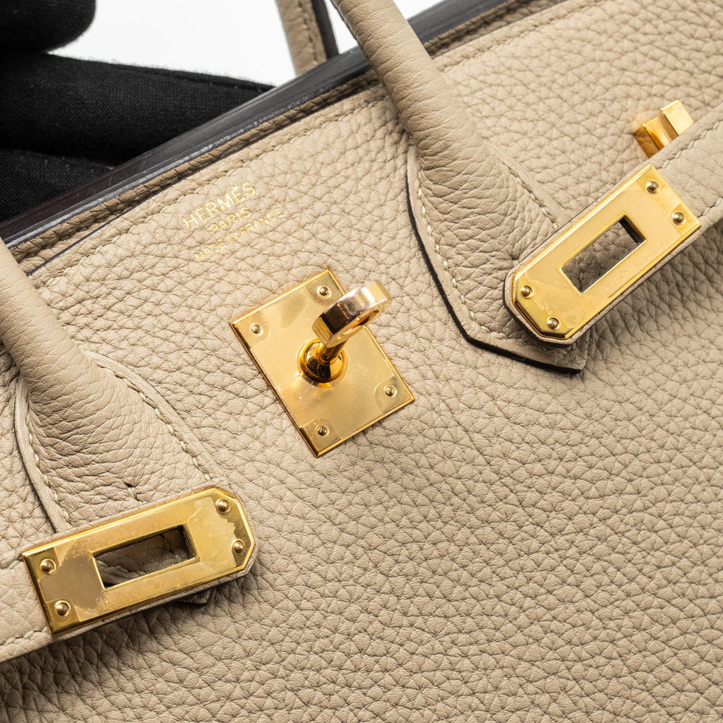HERMES BIRKIN 25 TOGO 81 GRIS TOURTERELLE RGHW