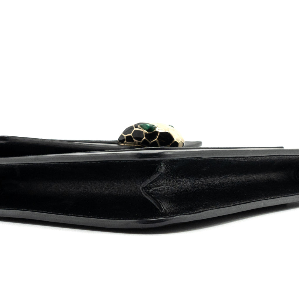 BVLGARI SERPENTI FOREVER CROSSBODY BAG CALFSKIN BLACK LGHW