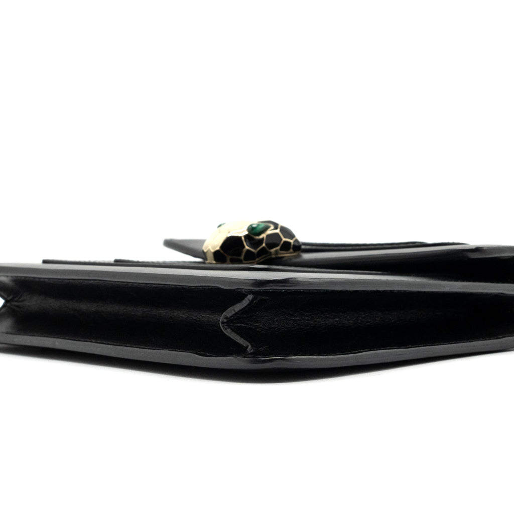 BVLGARI SERPENTI FOREVER CROSSBODY BAG CALFSKIN BLACK LGHW