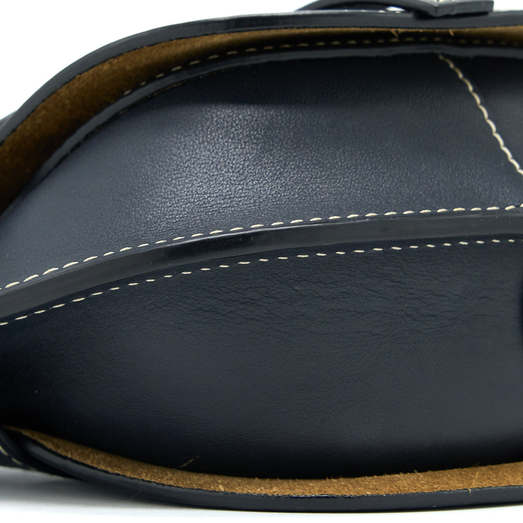LOEWE MINI GATE CALFSKIN NAVY GHW