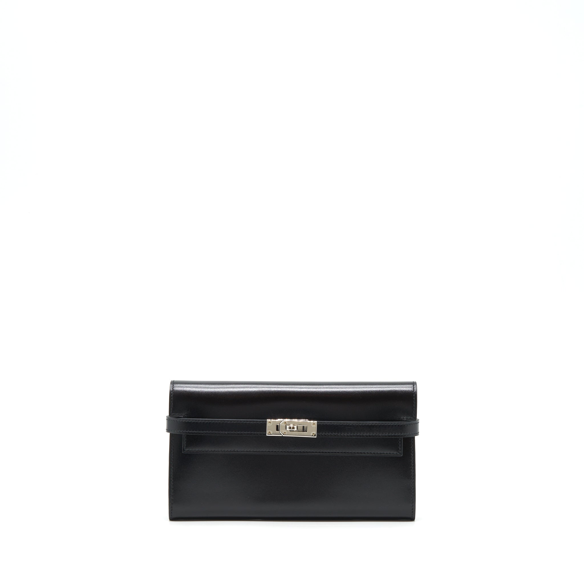 HERMES KELLY CLASSIC LONG WALLET BOX BLACK SHW