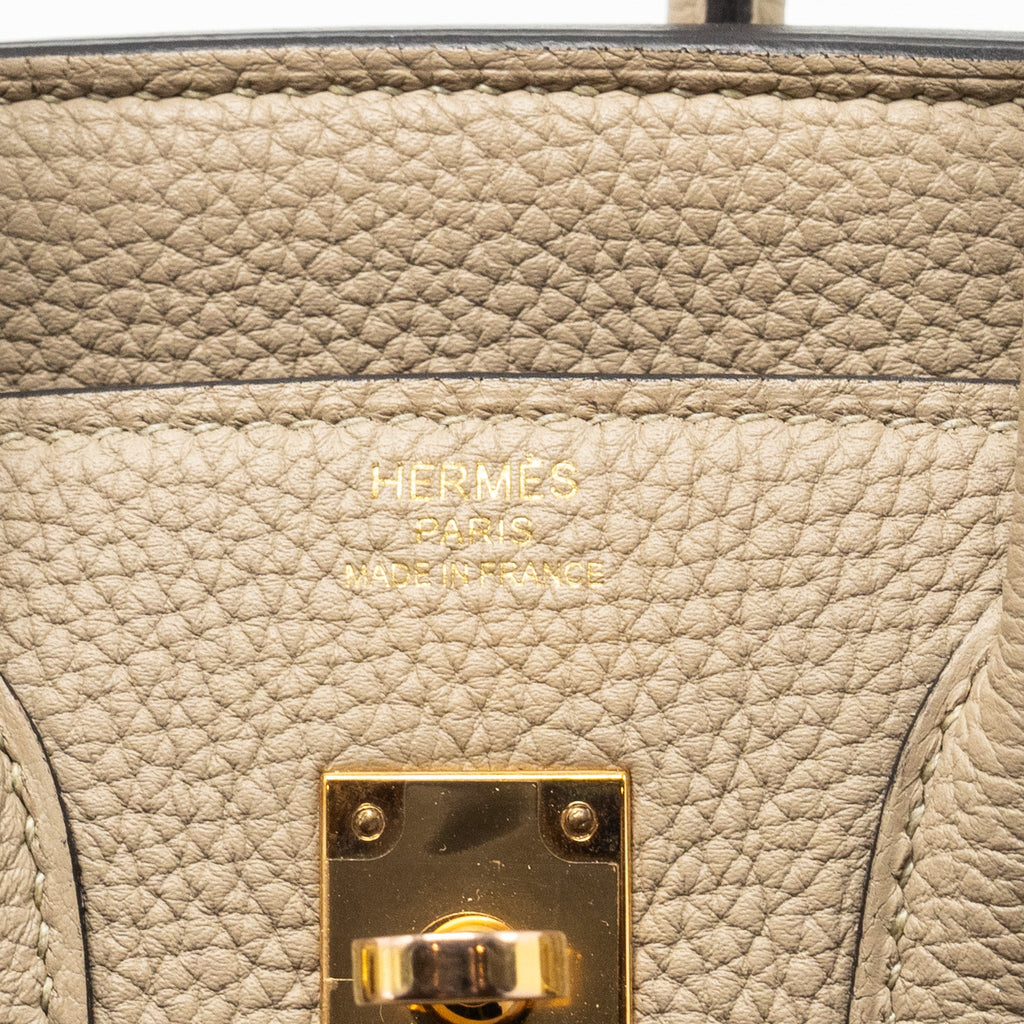 HERMES BIRKIN 25 TOGO 81 GRIS TOURTERELLE RGHW