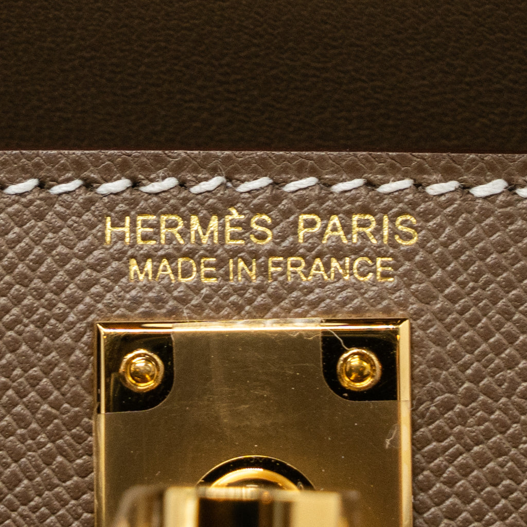 HERMES MINI KELLY II MADAME ETOUPE GHW