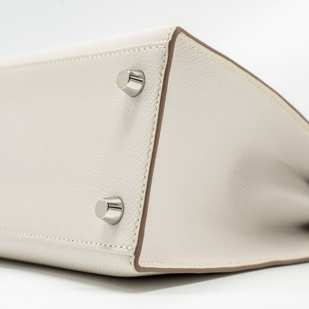 HERMES KELLY 25 EPSOM GRIS PALE SHW