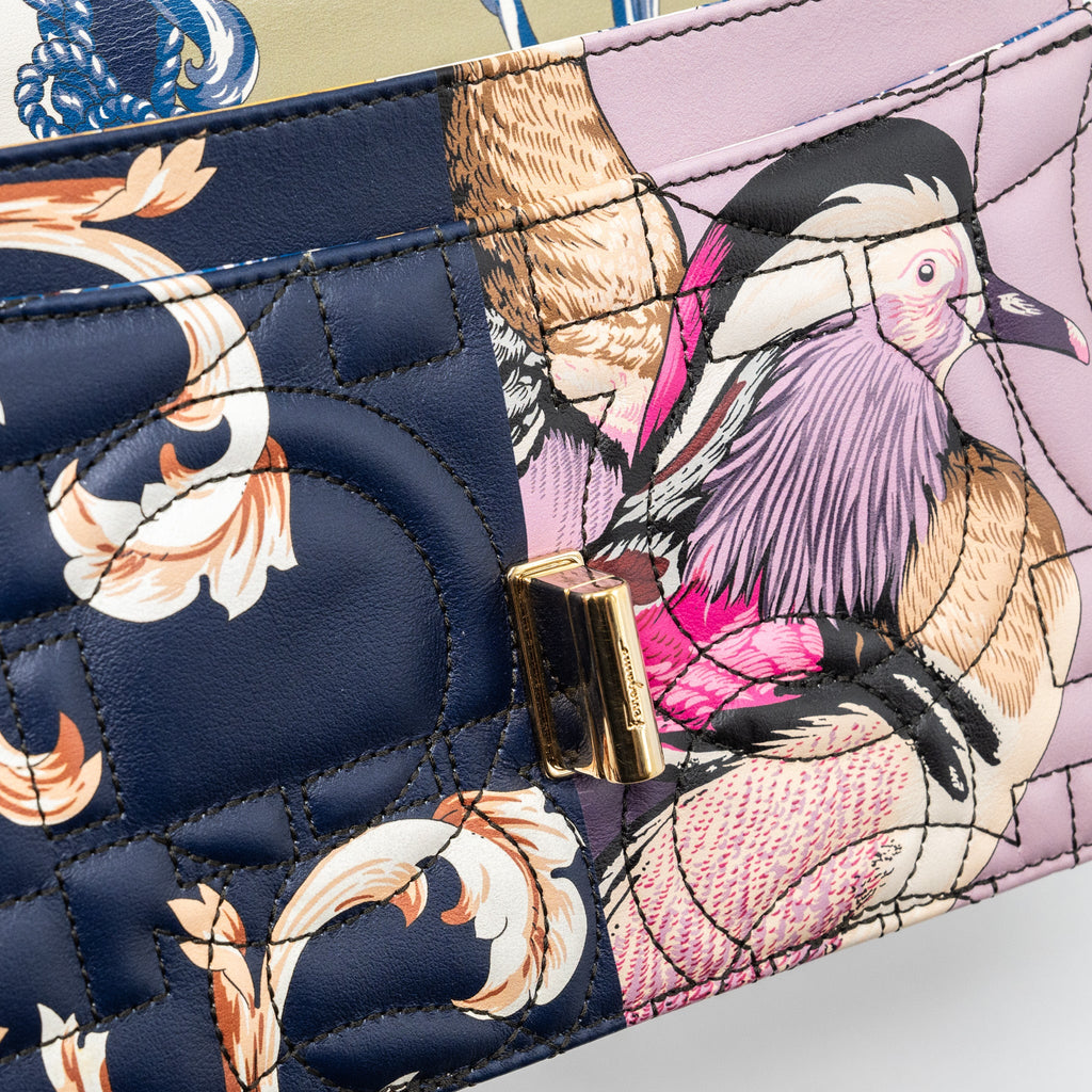 SALVATORE FERRAGAMO FLAP BAG MULTICOLOUR LGHW