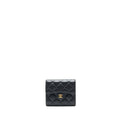 CHANEL CLASSIC FLAP WALLET LAMBSKIN BLACK GHW