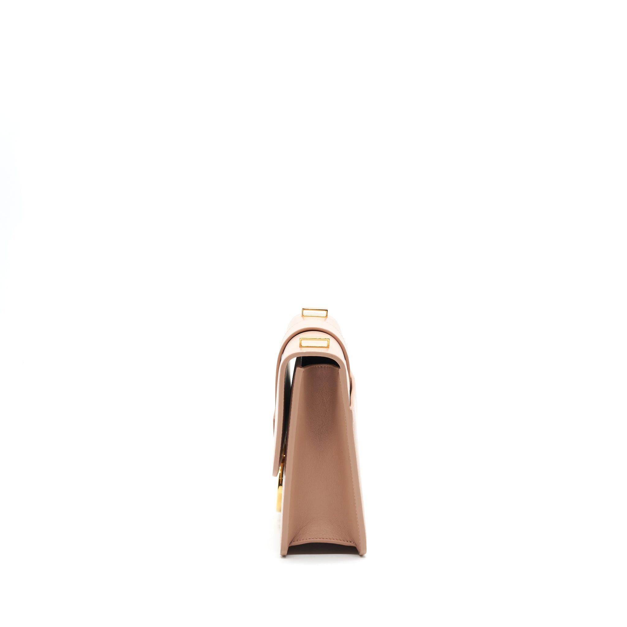 DIOR MONTAIGNE 24 MEDIUM FLAP BAG BEIGE PINK WITH GHW